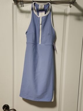 SAGE collective Lavender Zip-Front Halter Dress